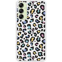 Samsung Galaxy A14 Leopard colore Verstevigd hoesje met sublimatie bedrukking