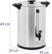 Royal Catering Cafetière filtre - 20 L - Argent