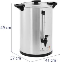 Royal Catering Filterkoffiezetapparaat - 20 L - zilver