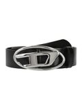 DIESEL Ceinture noir / argent