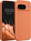 kwmobile metallic telefoonhoesje van TPU - geschikt voor Google Pixel 9 - Flexible case voor smartphone - In metallic oranje