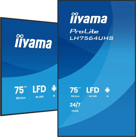 Iiyama LH7564UHS-B1AG 75" 4K Ultra HD Monitor