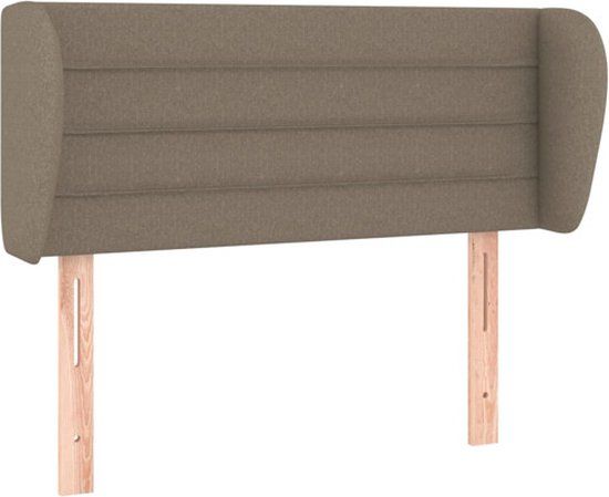 vidaXL Hoofdbord Stof Taupe 103x23x78/88 cm