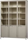 WOOOD Exhibit XL Vitrinekast - Metaal - Zand - 200x142x44 cm