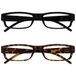 Leesbril The Reading Glasses Company The Society Leesbril Zwart Bruine Schildpad Lichtgewicht 2 Stuks Ontwerper Stijl Mannen Vrouwen UVR2PK032_032BR +1,50