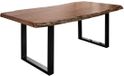MASSIVMOEBEL24 FREEFORM eettafel blank gelakt massief hout acacia 200x100x77 cm