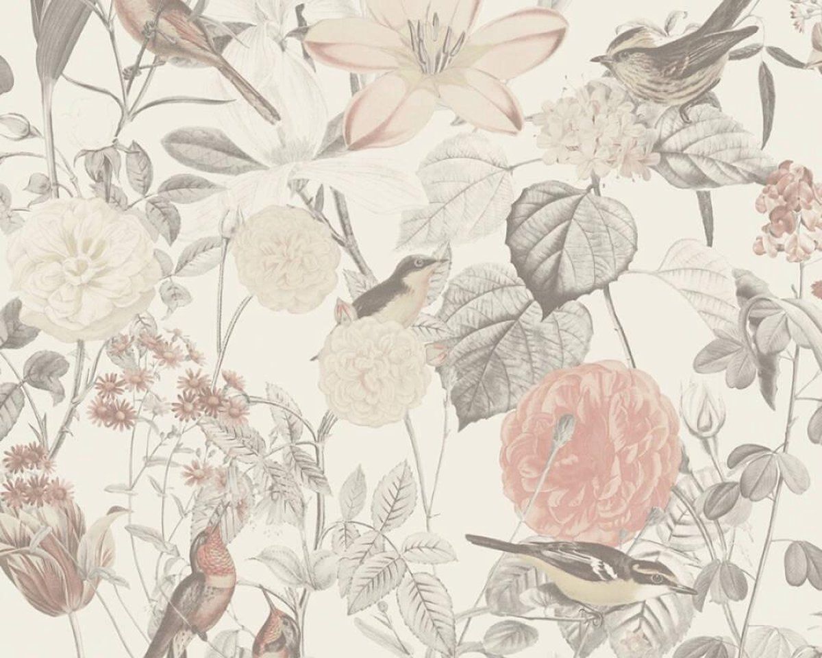 A.S. Création FLEURIGE BLOEMEN EN VOGELS BEHANG - Exotic Life - 3309045131647