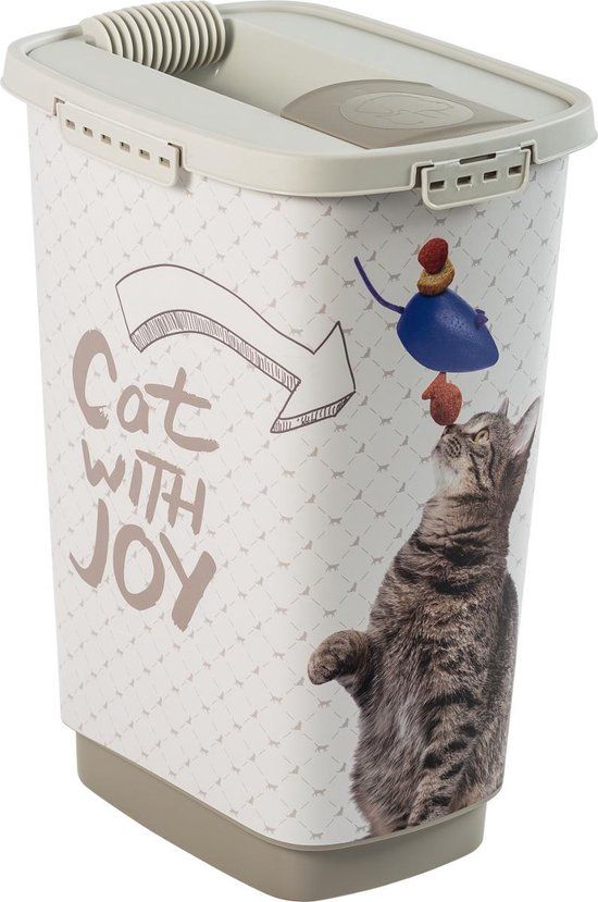 Rotho Cody Cat - Voedselcontainer - 25L - Wit