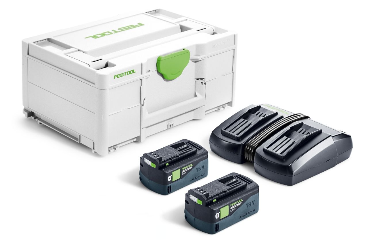 Festool SYS 18V 2x 5.0Ah HP5,0/TCL6DUO Energie-set - 578679