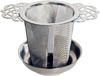 Merkloos / Sans marque Theefilter RVS - Theezeef losse thee voor kop of hele pot met houder en lekbakje