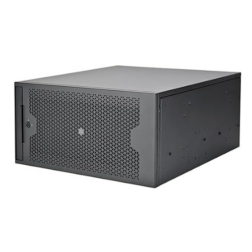 Silverstone Technology RM53-502, 5U rackmount serverbehuizing met twee 5,25 inch bays voor drive en ondersteuning voor 360 mm waterkoeling, SST-RM53-502