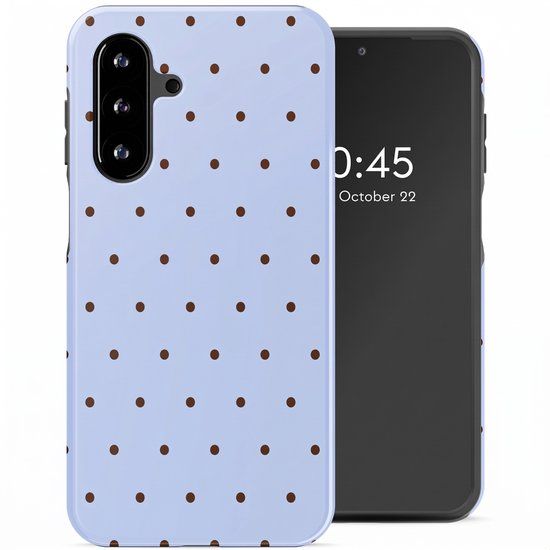 Selencia Hoesje - Samsung Galaxy A17 (5G) / A17 (4G) - Backcover - Happy Dots Digital Sky