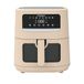 Tognana Luchtfriteuse 8L dubbele weerstand digitaal display timer 80-200 °C venster 2000 W champagne