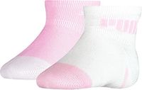 PUMA 2-pack Mini Cats Lifestyle Sokken voor baby's - Roze & Wit - Maat 23-26