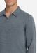 No Excess Gemêleerde polo trui Dusty Blue 3XL