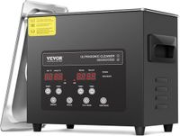VEVOR 3L Ultrasone Reiniger met Timer en Verwarming - 120W, 40KHz, Zwart