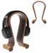 Merkloos Maclean MC-815 Hoofdtelefoonstandaard van hout, universele houder voor over-ear headsets, stabiel en decoratief, hoofdtelefoonhouder voor kantoor, studio, thuis (walnoot)