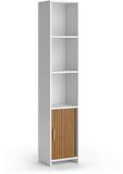 Vicco Badkamerkast Norea, Eiken/Wit, 34 x 170 cm