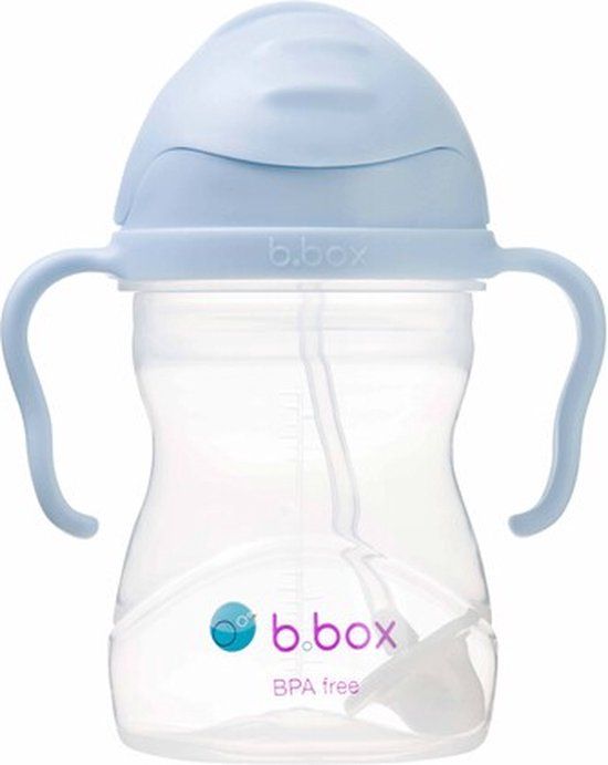 b.box Drinkfles met rietje - Bubblegum - 240 ml