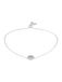 Michael Kors Women's Silver Semi precious with slider closure bracelet