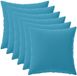 vidaXL - Kussensloop - 6 stuks - HEERLEN - Lichtblauw - 30 x 30 cm - Polyester