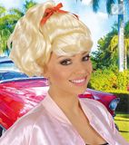 Widmann Finidi Sandy Pruik Blond- Goudblond One size Polyester Kunstvezel Kunsthaar Vrouwen Volwassenen 50's - Rock & Roll