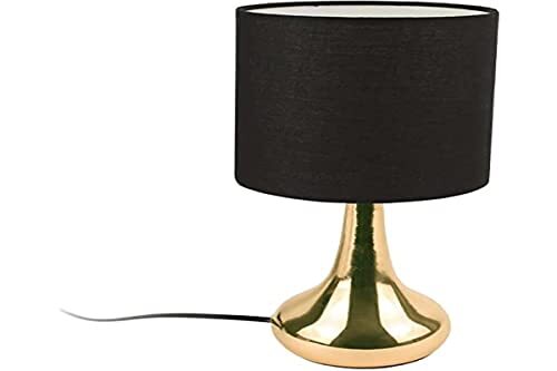 The Home Deco Factory HD3334 Lampe Métal Noir/Cuivre ,, 32.5cm x 15cm