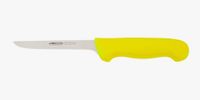 Arcos Uitbeenmes 5 inch nitrum roestvrij staal en 140 mm lemmet. Professioneel slagersmes om botten van vlees te snijden. Ergonomisch polypropyleen handvat. Serie 2900. Kleur Geel.