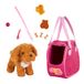 Our Generation - Hop in Dog Carrier - Poedel pluche hond - draagtas voor huisdieren - 46 cm pop accessoires - pluche speelgoed - kinderen vanaf 3 jaar