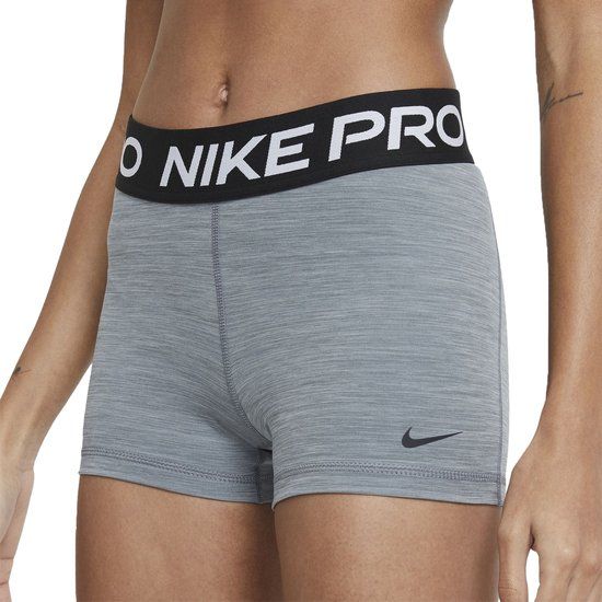 Nike Pro Short Sportbroek Dames - Maat S - Grijs/Zwart/Wit