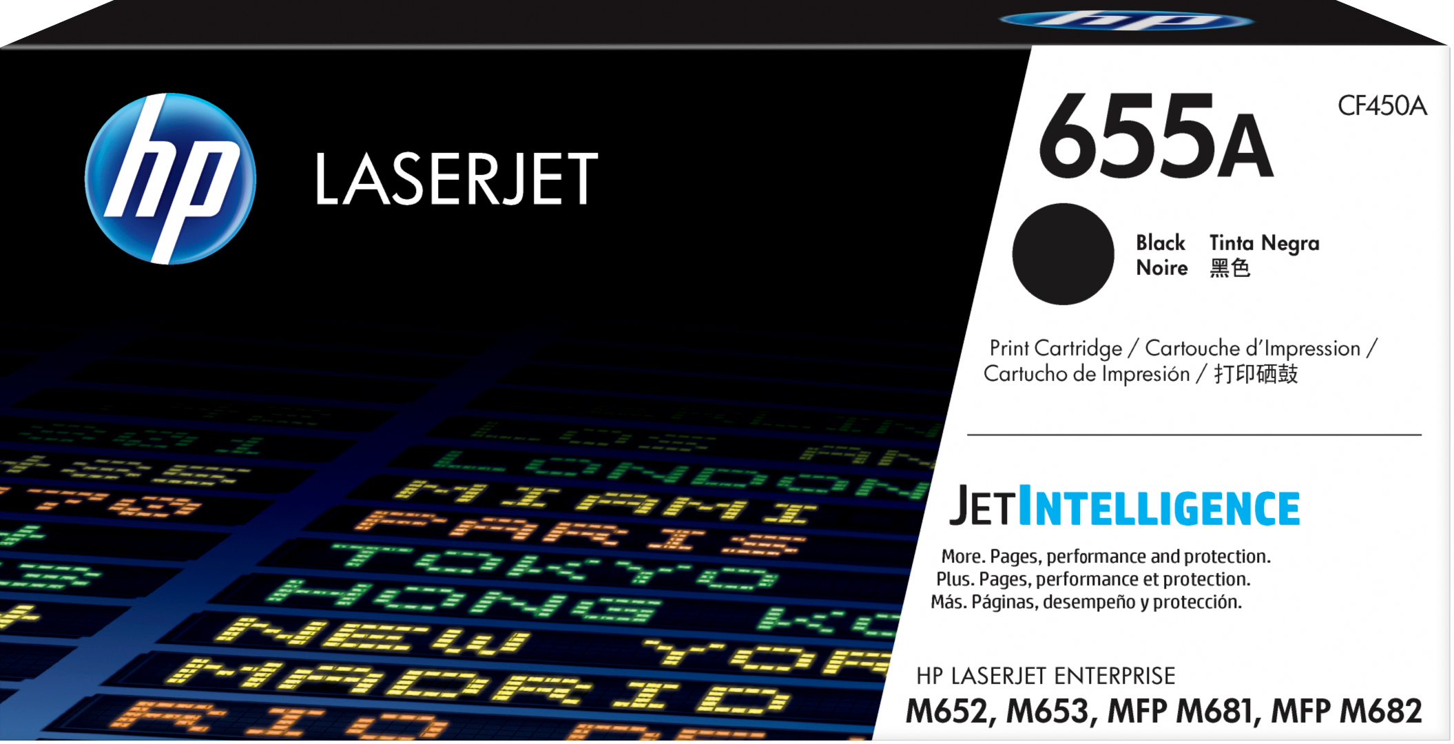 HP 655A Zwarte Laserjet Tonercartridge (CF450A)