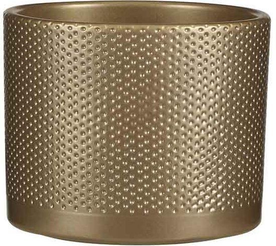 Mica Decorations Era Bloempot - H14,5 x Ø17,5 cm - Goudkleurig