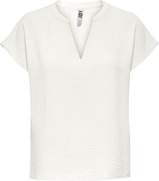 Jacqueline de Yong Jdylion S/s Top Wvn Noos - Ecru - Size 34