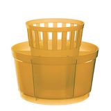 Excèlsa bestekmand oranje rond 15 cm.