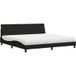 Maison Exclusive - Lit avec matelas "Hanko", noir, 200x200 cm, rembourré