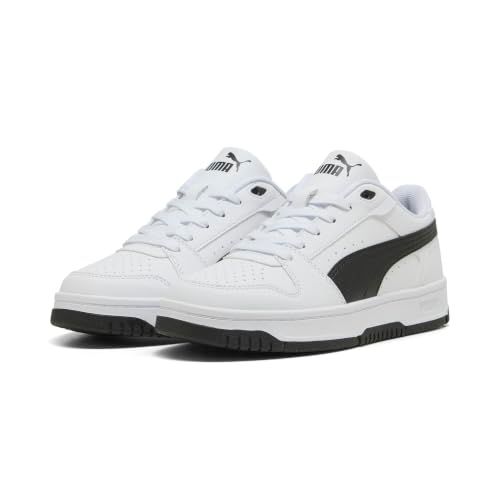 PUMA Rebound Slam Lo Jr Sneakers Unisex Kinderen Synthetisch Rubber Wit Zwart Wit