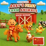 Baby's First Farm Animals - 农场动物 | English-Chinese Bilingual Children's Book | 32 Farm Animals in English and 中文 | Ages 0-3 | Learn First Words: 32 ... Clay Art Farm Animals for Babies and Toddlers