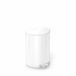simplehuman CW2108 pedaalemmer 6 litres blanc acier inoxydable