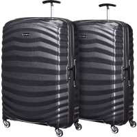 Samsonite Lite-Shock Spinner 81cm Duo Pack Black