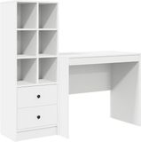 vidaXL Bureau Wit 135,5 x 50 x 127 cm