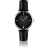 Amelia Parker Montre en cuir pour femme Night Shore Black