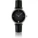 Amelia Parker Montre en cuir pour femme Night Shore Black