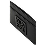Armani Exchange Susy lederen kaarthouder voor dames, goede reisaccessoires, zwart, één maat