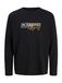 Jack & Jones Jongens T-shirt Lange Mouw Zwart Katoen Maat 164