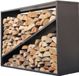 Westmann® Étagère à bois de chauffage Hugo - 35x115x80cm - Noir
