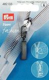 Prym Classic Fashion ritsschuiver, metaal, zwart