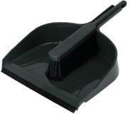 Pro Garden Stoffer en blik - groen - 40 x 33 x 11 cm - kunststof - vegen