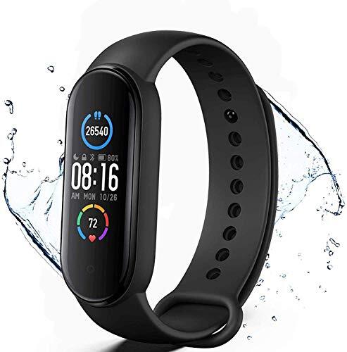 YOOUS Smartwatch, fitnessarmband, smartwatch met hoekoxide, bloeddruk, hartslag, stappenteller, calorieën, sportarmband, activiteitenmonitor, fitnessarmband