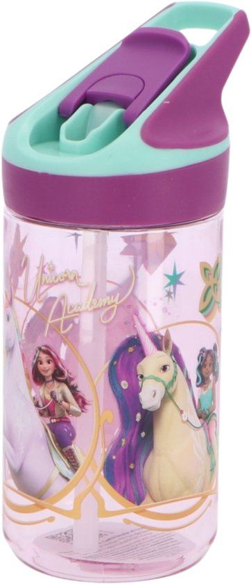 Stor Unicorn Academy Tritan Premium Drinkfles - 480 ml