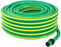 vidaXL Tuinslang 5-laags Groen en Geel 3/4'' 50 m PVC